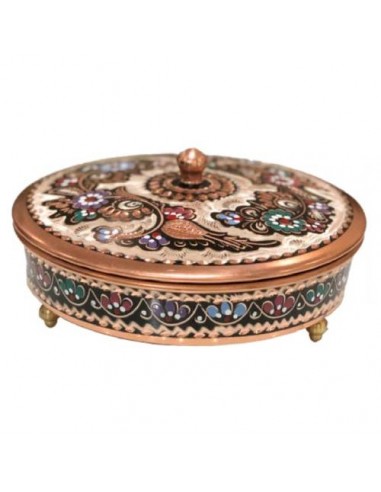 Persian enamel copper candy bowl HC-1200
