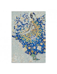 Double Layer Modern Fantasy Calligraphy Rug Rc-288 full view