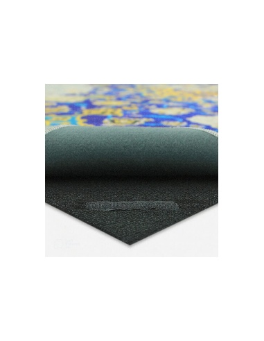 Double Layer Modern Fantasy Calligraphy Rug Rc-288 back view