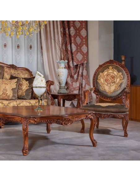 Tan Brown high back sofa set