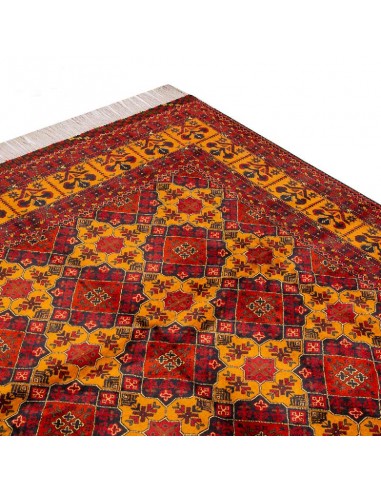 Persian Hand-knotted Red Rug Rc-290 side view