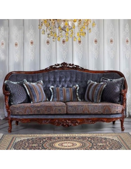 deep buttoned cabriole sofa