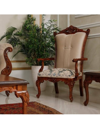 Modern wooden accent chair