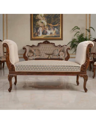 Modern wooden chaise lounge