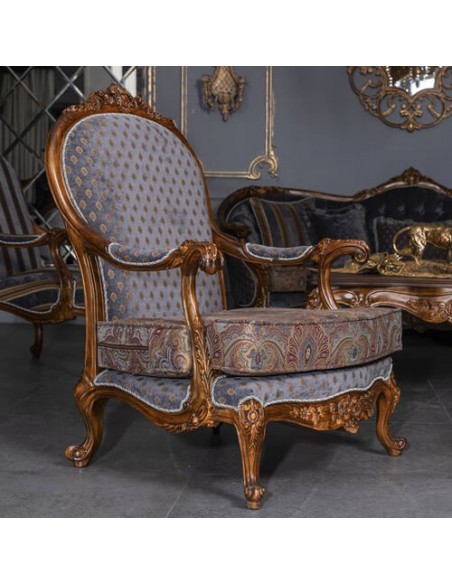 Wooden Curved armchair