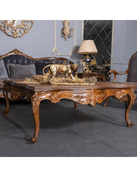 Wooden Curved coffee table