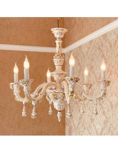 floral porcelain chandelier