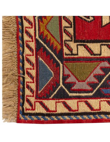 Tabriz Hand-woven Red Kilim Rug Rc-291 side view