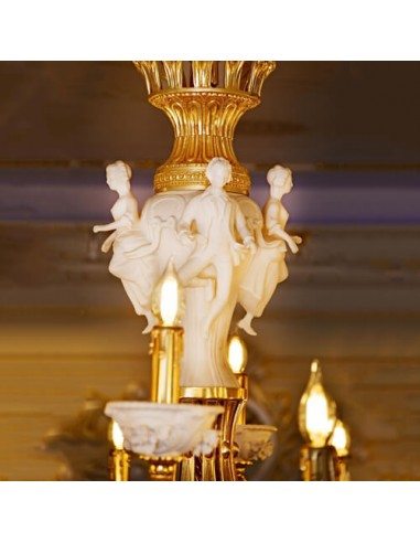 ceramic chandelier - details