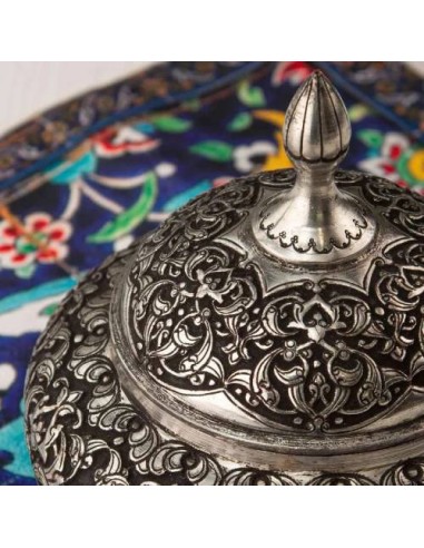 Iranian Handicrafts Hand Engrave Dish | Copper Candy And Nut Bowl