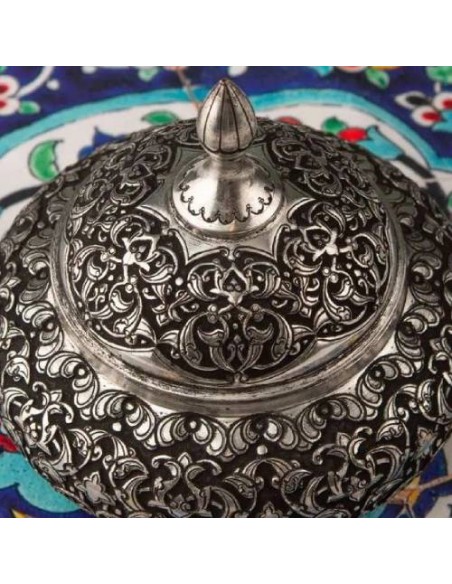 Iranian Handicrafts Hand Engrave Dish | Copper Candy And Nut Bowl