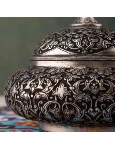 Iranian Handicrafts Hand Engrave Dish | Copper Candy And Nut Bowl