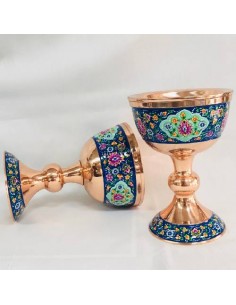 Persian Handicrafts copper Dish | Enamel copper Candy Bowl 2
