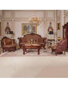 brown leatherette and velvet sofa 2