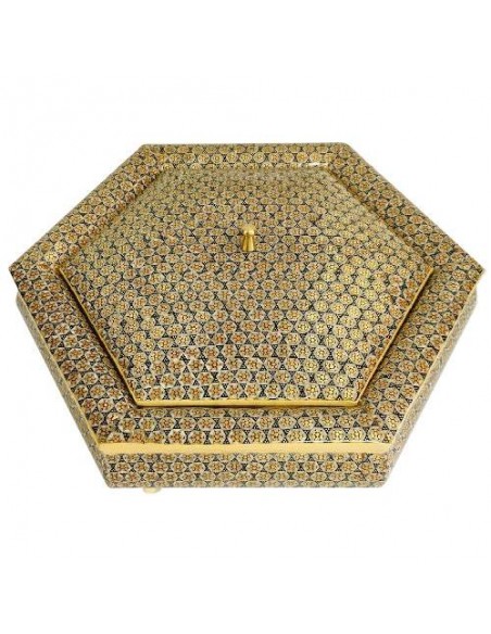Persian Inlaid Handicrafts Dishes | Fully Handmade Candy Bowl