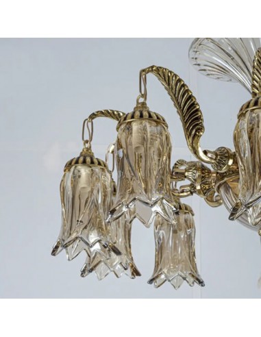 Antique Crystal Chandelier - details