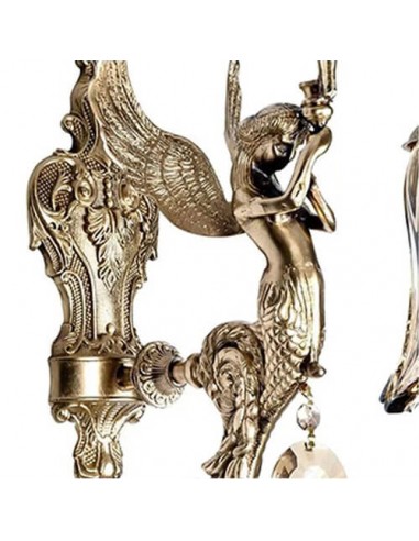 Brass Wall Sconce Light - angle