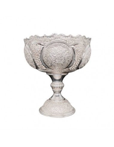 Copper Candy Bowl Covered With 84-Carat Silver | Persian Handicraft