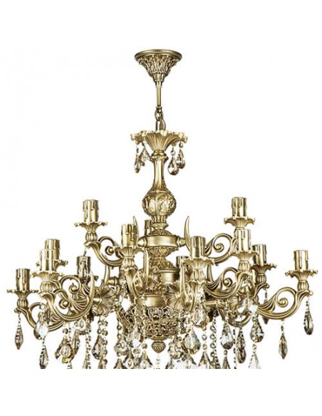 candle style aluminum chandelier