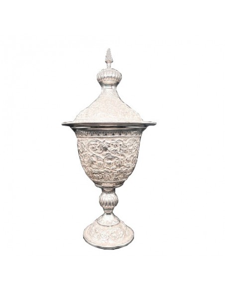 Persian Handicraft Candy & Nut Dish | Silver & Copper Art & Craft