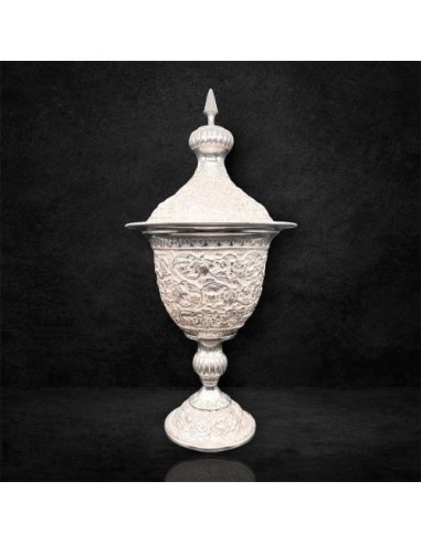 Persian Handicraft Candy & Nut Dish | Silver & Copper Art & Craft