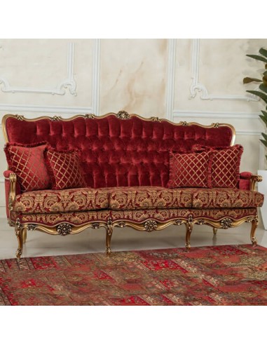 Crimson High Back Sofa