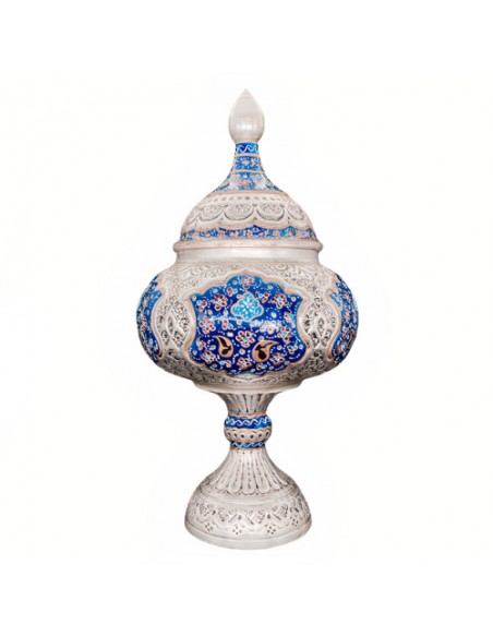 Stunning Hand-Engraved Enamel Nut Dish| The Best Choice To Catch Eyes