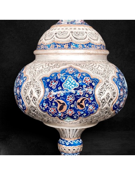 Stunning Hand-Engraved Enamel Nut Dish| The Best Choice To Catch Eyes