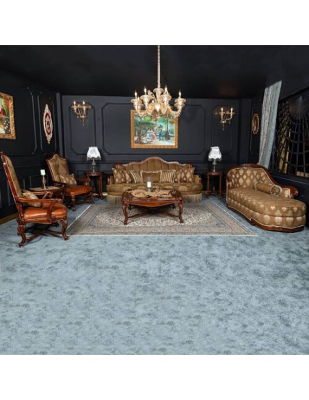 Brown Sofa and Chaise Longue Set