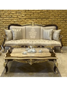 royal 3 seater sofa set wood frame sofa