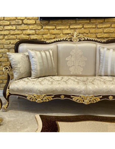 classic-ivory-brown-golden-cabriole-sofa-details