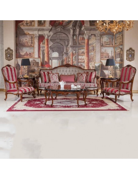 Wooden Sofa Set Low-seated style