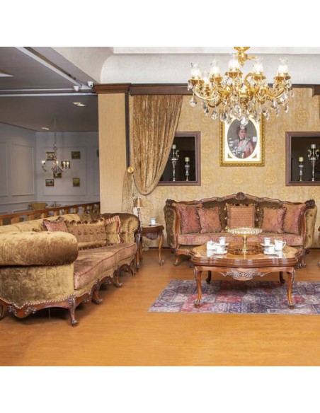 modern woodcarving chesterfield sofa set