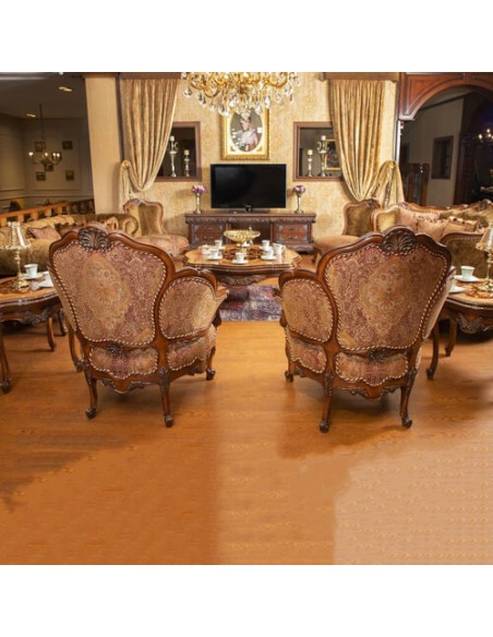 modern cabriole armchairs - backward