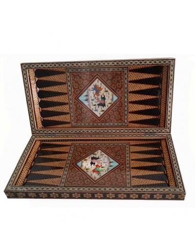Persian Inlaid Chessboard | Hand carved Wooden Chessboard