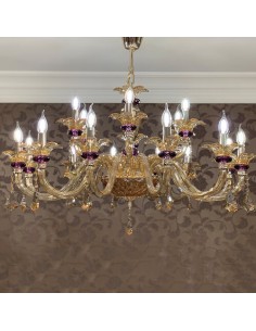 crystal candle style chandelier