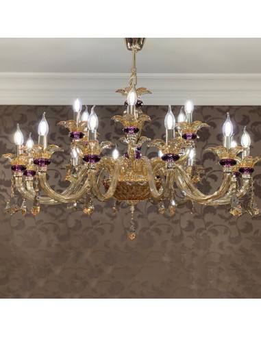 crystal candle style chandelier