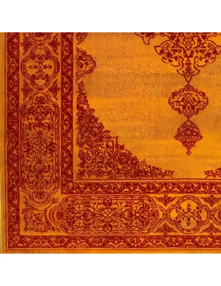 Persian Modern Style Yellow Rug Rc-296 side view