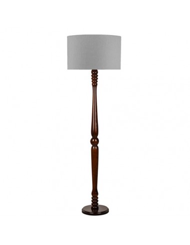 Lamp Stand Wooden Floor Lamp - grey