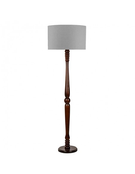 Lamp Stand Wooden Floor Lamp - grey