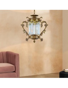handmade antique hang lamp