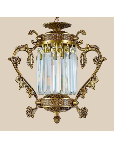 handmade antique hang lamp - details handmade antique hang lamp - details