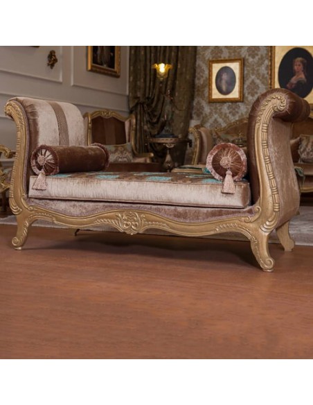 classic wooden frame velvet chaise longue classic wooden frame velvet chaise longue