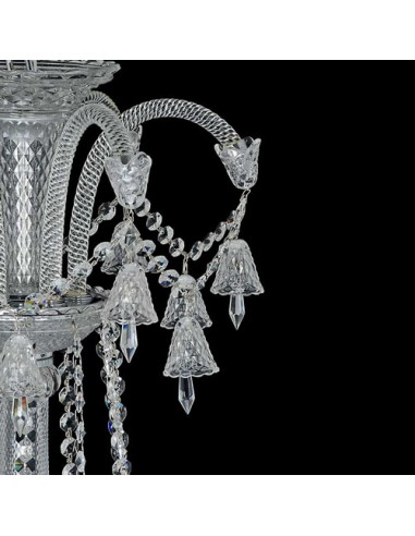 white crystal candle style chandelier - pendalogue