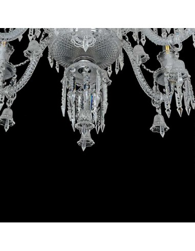 white crystal candle style chandelier - inferior