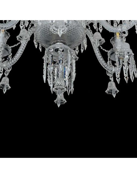 white crystal candle style chandelier - inferior