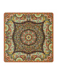 Persian Tapestry Art Silk Termeh Paisley Tablecloth Wall Hanging Collectible Rug 