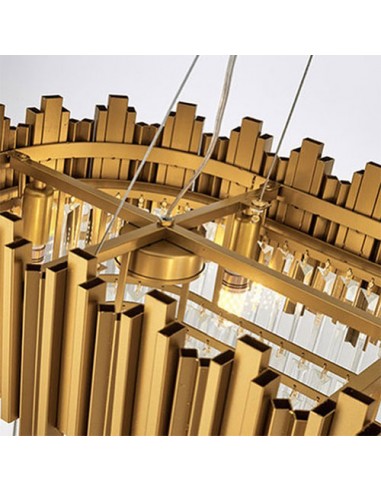 Luxury golden crystal chandelier