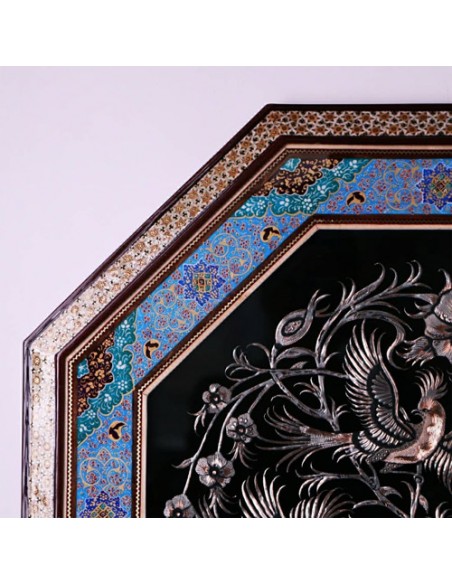 Metal Embossed Hanging Wall With Inlaid Frame HC-1319
