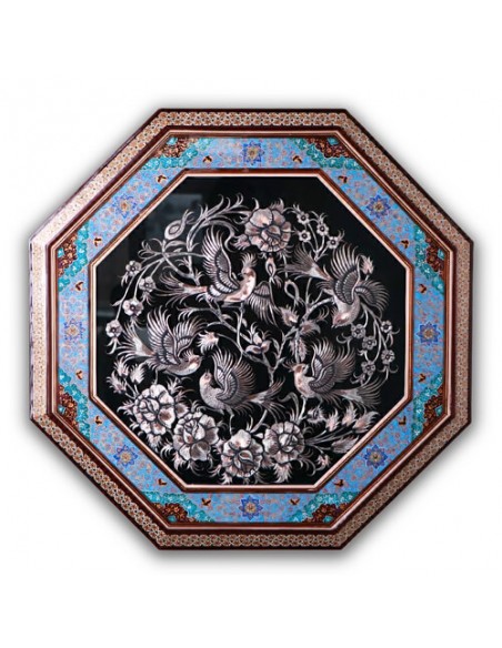 Metal Embossed Hanging Wall With Inlaid Frame HC-1319